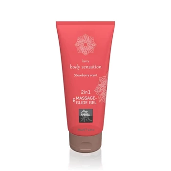 Shiatsu Massage- & Glide Gel 2 in 1 Strawberry Scent