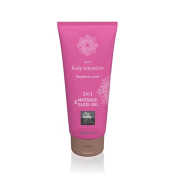 Shiatsu Massage- & Glide Gel 2 in 1 Raspberry Scent