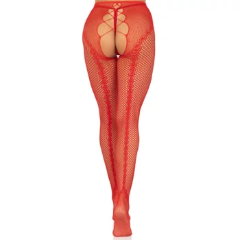 Leg Avenue Crotchless Backseam Tights