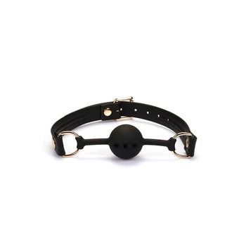 Liebe Seele Black Organosilicon Ball Gag