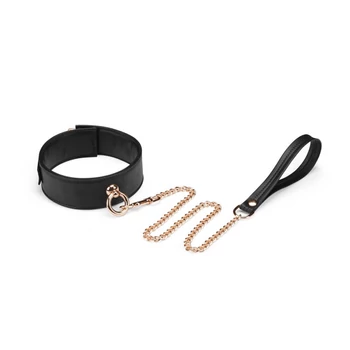 Liebe Seele Black Organosilicon Collar With Leash