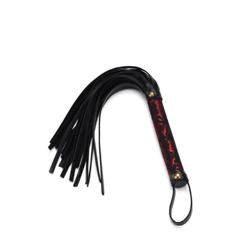 Liebe Seele Victorian Garden Lace And Vegan Leather Flogger Whip