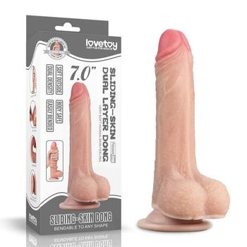 Lovetoy 7.0 Sliding-Skin Dual Layer Dong