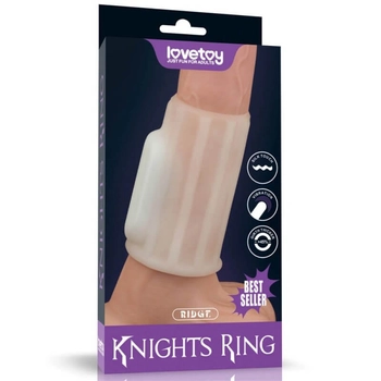 Lovetoy Vibrating Spiral Knights Ring (White) III