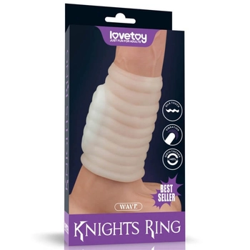 Lovetoy Vibrating Spiral Knights Ring (White) IV