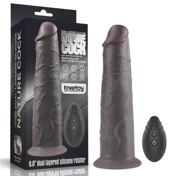 Lovetoy 8.0 Dual Layered Platinum Silicone Rotator