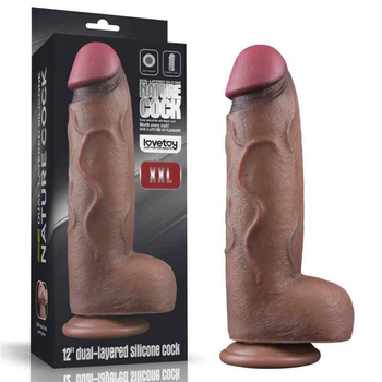 Lovetoy 12 Dual Layered Silicone Cock XXL