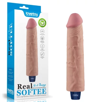 Lovetoy 9.5 Real Softee Vibrating Dildo