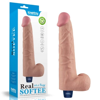 Lovetoy 10.5 Real Softee Vibrating Dildo