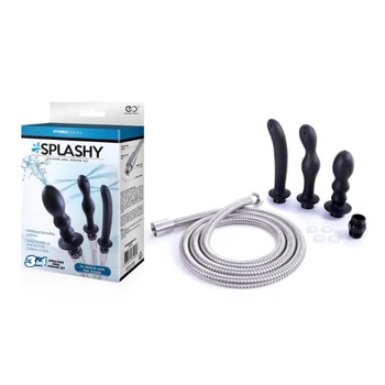 Nmc Hydro Series-Splashy 3 Butt Plug With Hose Kit