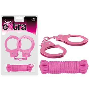 Nmc Sex Extra Metal Cuffs & Love Rope