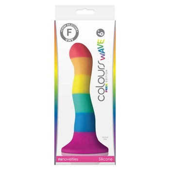 NS Novelties Colours Pride Edition 6 Wave Dildo Rainbow