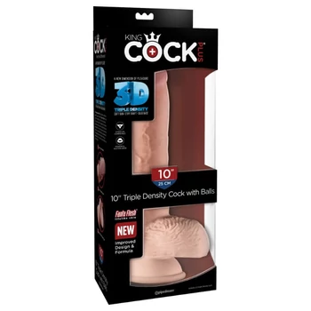 Pipedream King Cock Plus 10 Triple Density Cock With Balls