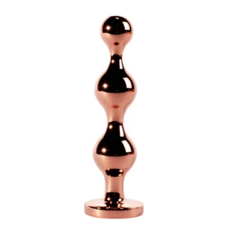 X-Men Secret Shine Booty Call Metal Butt Plug With Gem Gold M