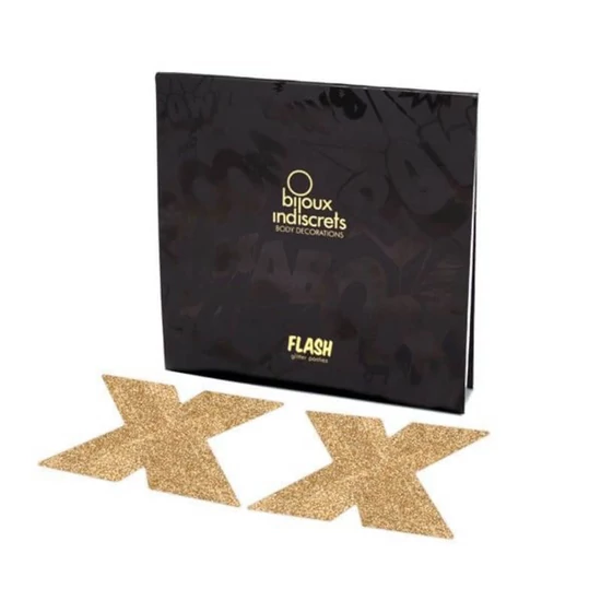 Bijoux Indiscrets Flash Cross-Gold