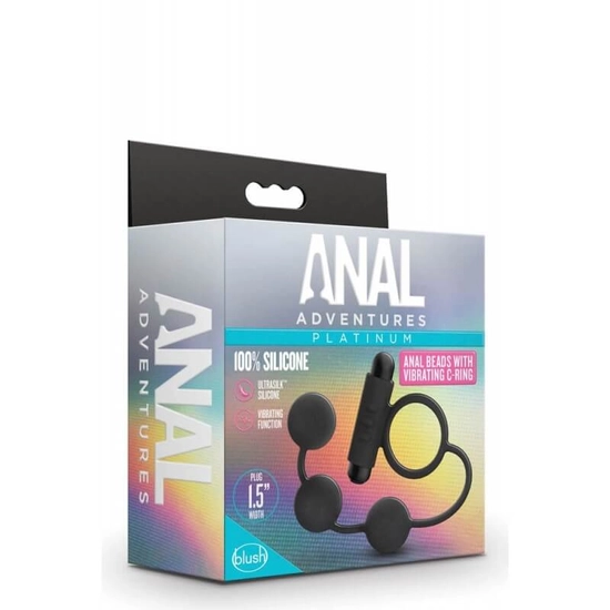Blush Novelties Anal Adventures Anal Bead With C-Ring