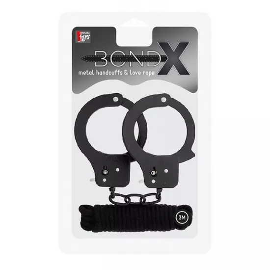 BondX Metal Cuffs & Love Rope Set