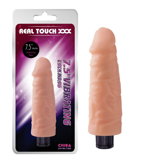 Chisa Novelties Real Touch XXX Vibrating Cock No. 06 7.5
