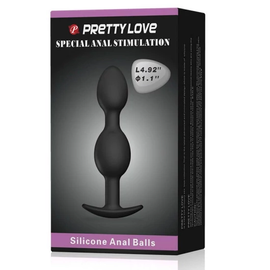 Pretty Love Heavy Balls Silicone Butt Plug