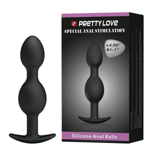 Pretty Love Heavy Balls Silicone Butt Plug