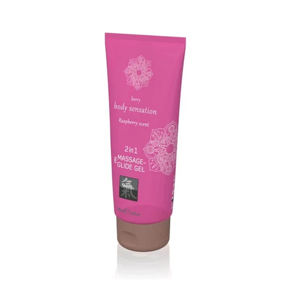 Shiatsu Massage- & Glide Gel 2 in 1 Raspberry Scent