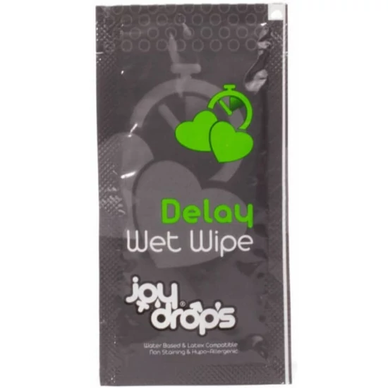 JoyDrops Wet Wipe Delay Sachet