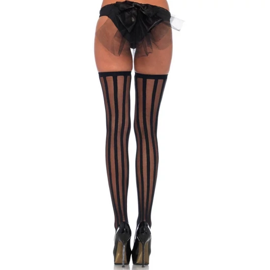 Leg Avenue Sheer Stockings With Vertical Stripes