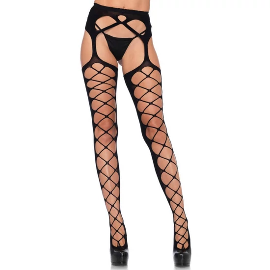 Leg Avenue Diamond Net Opaque Stockings