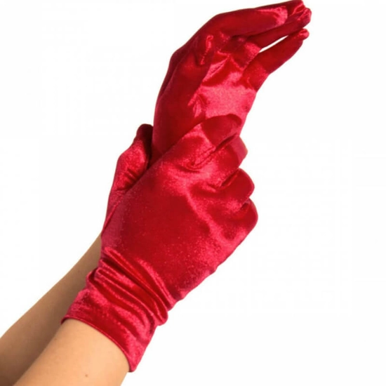 Leg Avenue Wrist Length Satin Gloves