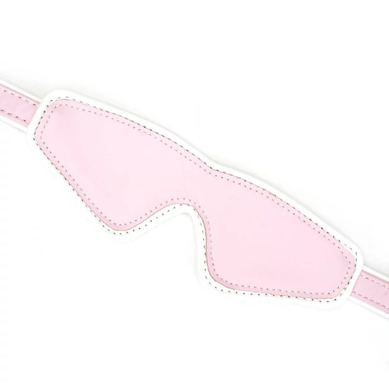 Liebe Seele White &amp; Pink Fairy Goat Leather Blindfold