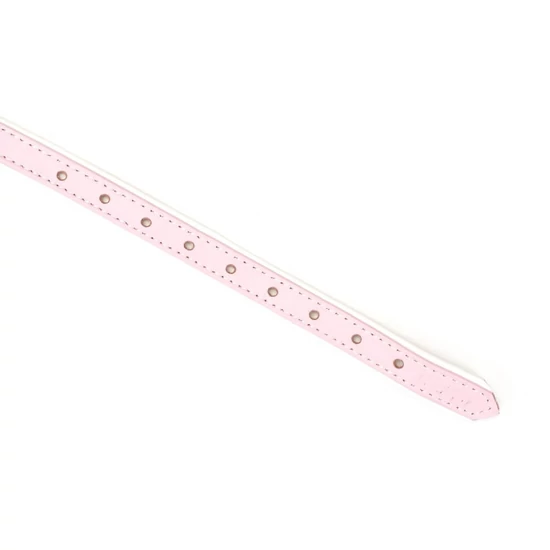Liebe Seele White &amp; Pink Fairy Goat Leather Blindfold
