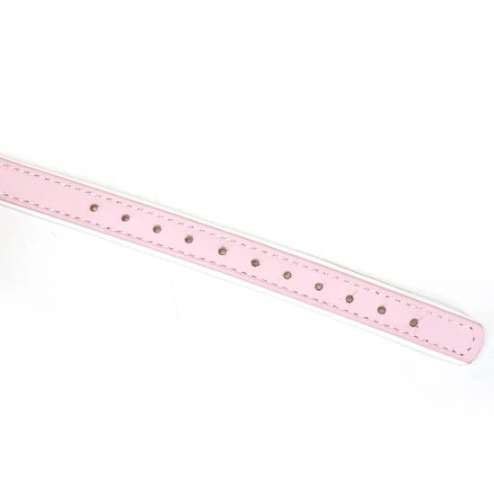 Liebe Seele White &amp; Pink Fairy Goat Leather Ball Gag