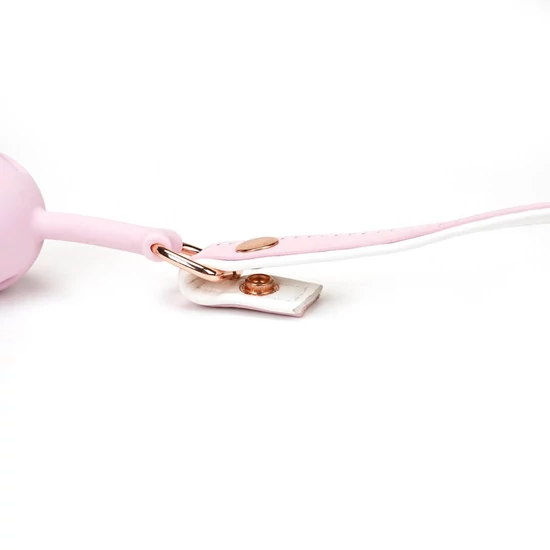 Liebe Seele White &amp; Pink Fairy Goat Leather Ball Gag
