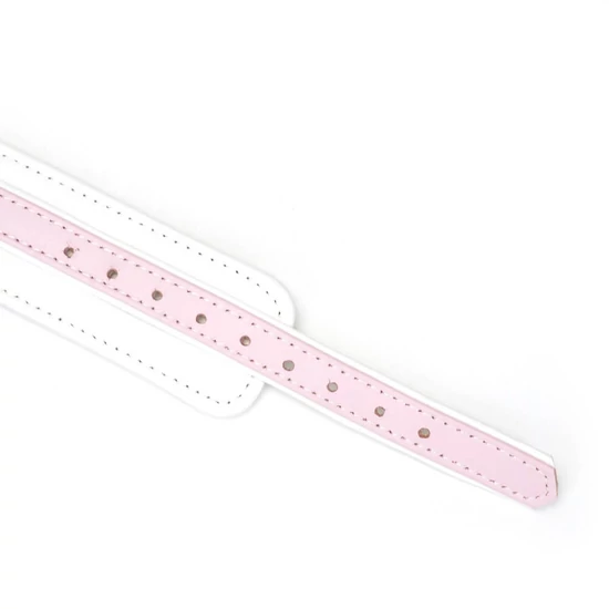Liebe Seele White &amp; Pink Fairy Goat Leather Collar