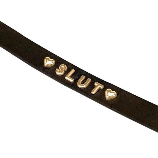 Liebe Seele Gold Word Choker-Slut