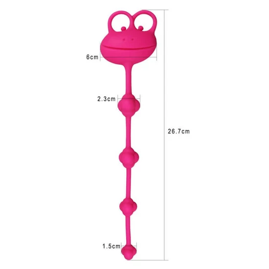Lovetoy 10 Silicone Frog Anal Beads