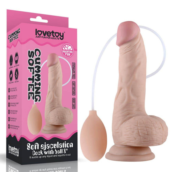 Lovetoy 8 Soft Ejaculation Cock With Ball