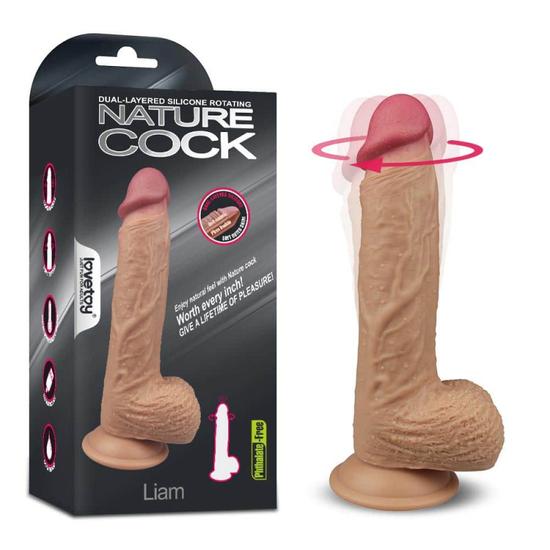 Lovetoy Dual-Layered Silicone Rotating Nature Cock Liam