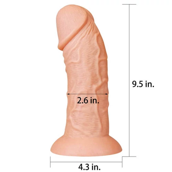 Lovetoy 9.5 Realistic Curved Dildo