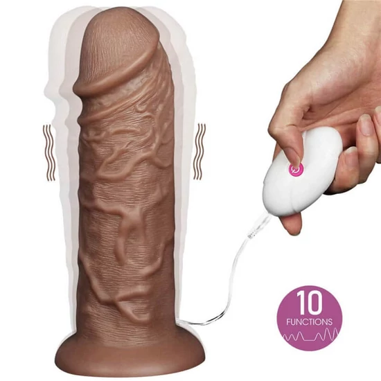 Lovetoy 10.5 Realistic Chubby Vibrating Dildo