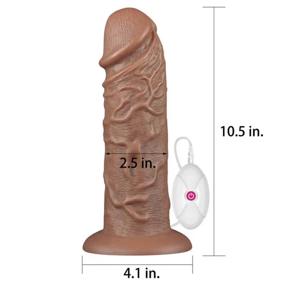 Lovetoy 10.5 Realistic Chubby Vibrating Dildo