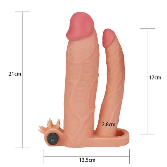 Lovetoy Add 3 Vibrating Double Penis Sleeve