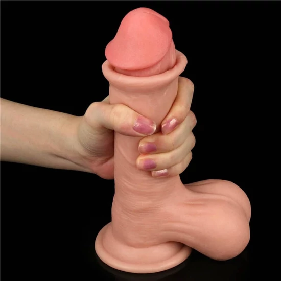 Lovetoy 7.8 Sliding Skin Dual Layer Dong