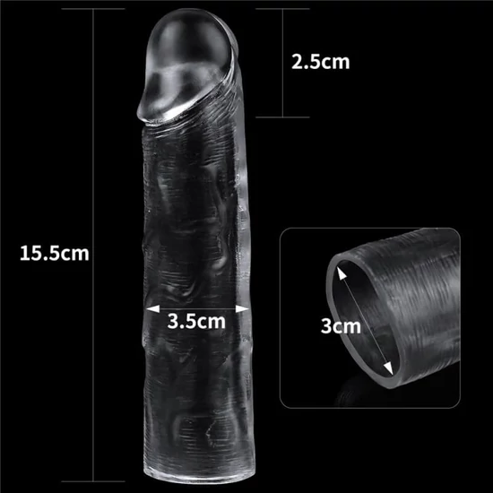 Lovetoy Flawless Clear Penis Sleeve Add 1