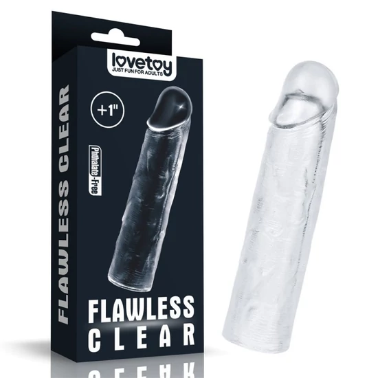 Lovetoy Flawless Clear Penis Sleeve Add 1