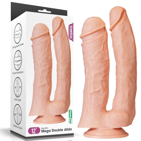 Lovetoy 12 Realistic Mega Double Dildo