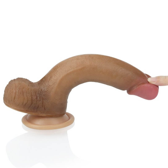 Lovetoy 8 Dual-Layered Platinum Silicone Cock