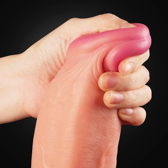 Lovetoy 12 Dual Layered Platinum Silicone Cock