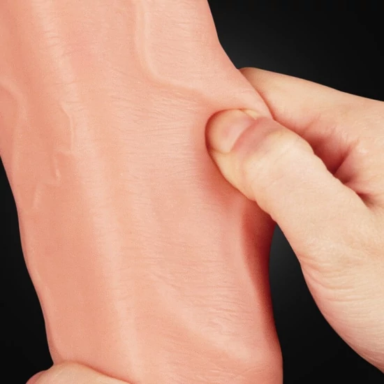 Lovetoy 12 Dual Layered Platinum Silicone Cock