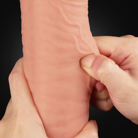 Lovetoy 12 Dual-Layered Platinum Silicone Cock